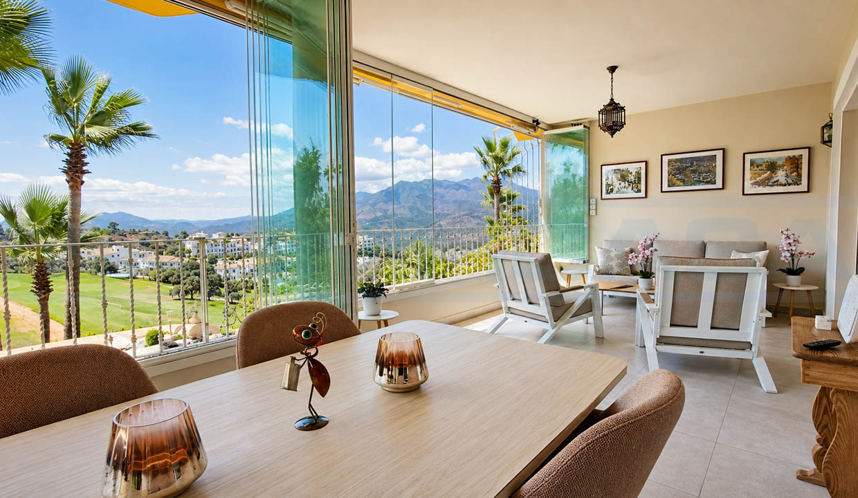Apartment 3 bedroom 3 bathroom Las Terrazas terrace view Alhaurin Golf Magnificasa
